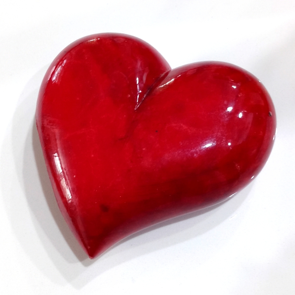 ROMANTIC  RED HEART PAPER WEIGHT